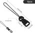 Quick Release Camera Strap, 6 Pcs Black QD Loops Connector for Digital Cameras, Binoculars