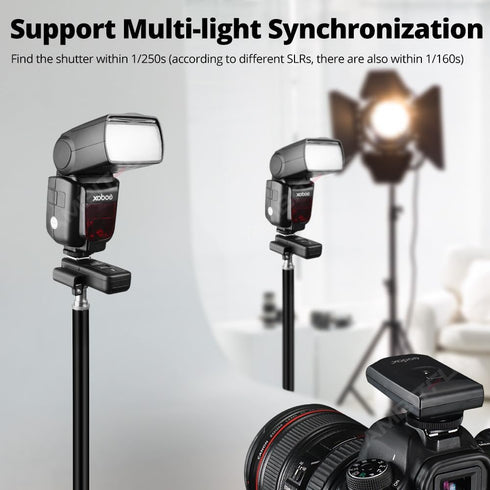 Godox CT-16 Wireless Radio Flash Trigger Kit, 1x Transmitter + 2X Receiver for Canon Nikon Sony