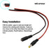 MILAPEAK 10 Pairs DC Power Pigtail Cable 12V 5A Male & Female + 10 Pairs DC Power Jack Plug Adapter Barrel Connector.