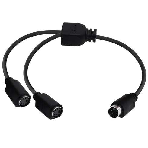 YARCHONN S-Video Cable Mini Din 4 Pin SVideo Y Splitter Extension Cable 4