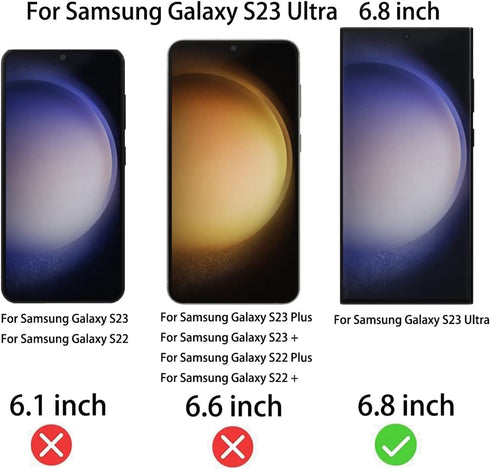 2 Pack Anti-Blue Privacy Screen Protector for Samsung Galaxy S23 Ultra, Anti-Spy Soft Film 6.8 inch