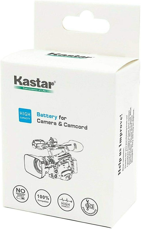 Kastar 2-Pack VW-VBT380 Battery and LCD AC Charger, Compatible with Panasonic HC-V550M, HC-V620M