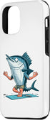 Tuna Practicing Mindfulness Meditation Zen 12/12 Meditation Tuna Yoga Pose Relaxing Animal Case for iPhone Pro