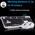 UniFire V60 Waterproof 2.4G Wireless Gaming Keyboard with Mouse DPI Control for Desktop PC Laptop Combos (White)
