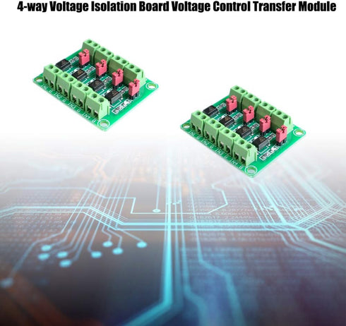 Comimark PC817 4-Channel Voltage Converter Module, Optocoupler Isolation Driving Module (2 Pcs)