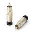 THE CIMPLE CO RCA Compression Connectors - Universal Male Connectors for RCA, Subwoofer, Composite, Component - 4 Pack