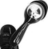 SUNGOOYUE Sport Headphones with Mic, Waterproof Ear Headphones for Running & Surfing, Replaceable Earplugs (Black)