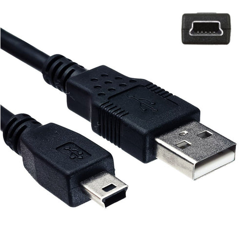 6ft DCR-SR42 DCR-SR42A DCR-SR45 DCR-SR46 HQRP Long USB to Mini USB Cable Compatible with Sony Handycam Camcorder