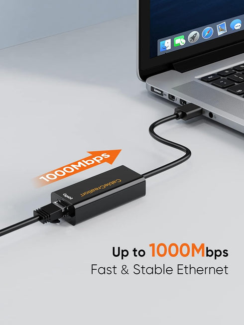 USB to Ethernet Adapter, CableCreation USB 3.0 to Gigabit Wired LAN Network Adapter for Nintendo Switch & More