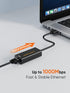 USB to Ethernet Adapter, CableCreation USB 3.0 to Gigabit Wired LAN Network Adapter for Nintendo Switch & More