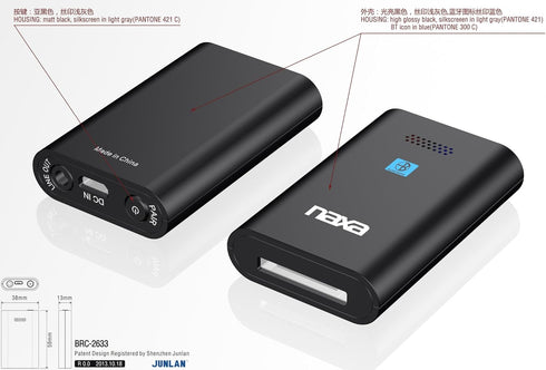 NAXA Electronics NAB Bluetooth Wireless Receiver and Adapter for Music System, 30-Pin Connector (Black)