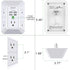 Wall Charger Surge Protector, QINLIANF 5 Outlet Extender with 4 USB Charging Ports for Home Travel Office