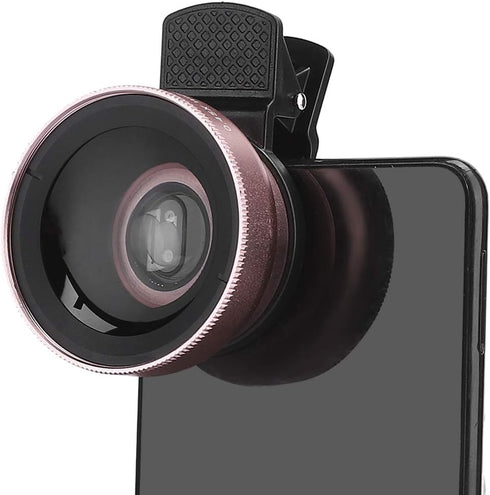 2 in 1 Phone Lens, 0.45X Super Wide Angle and Macro Clip On Lenses for Mobile Phones