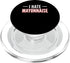 Funny Anti Mayonnaise Design Idea I Hate Mayonnaise Hater PopSockets MagSafe PopGrip for iPhone