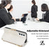 Asuwish Wallet Phone Case for Samsung Galaxy S22 5G - White PU Leather, Screen Protector, Ring Holder, Crossbody Strap.