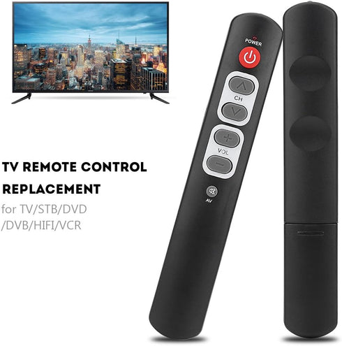 Universal Learning Remote Control with 6 Big Buttons for TV, STB, DVD, DVB, HiFi, VCR (Gray)