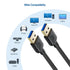 Cable Matters Long USB 3.0 Cable 10ft, USB to USB A Male to Male Cord in Black