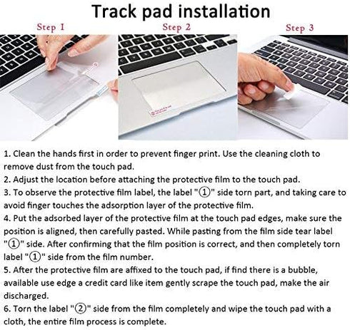 Se7enline Compatible with MacBook Pro Touch Pad Protector Track Pad Cover, Clear