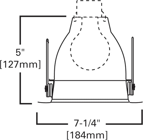 Halo 30HAT, 6" Trim Air-Tite Super Trim - Baffle White with Haze Reflector