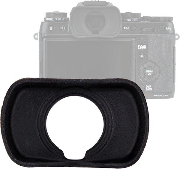 JJC EF-XTL Soft Silicone Eyecup for Fuji XT1 XT2 XT3 XT4 GFX-50S GFX100 X-H1, Compatible with Fujifilm