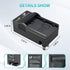 NP-FZ100 Battery Charger for Sony Cameras A9 A9R A9S A9II A7C A7SIII A7III A7RIII A7RIV A7IV A6600 with LED Display