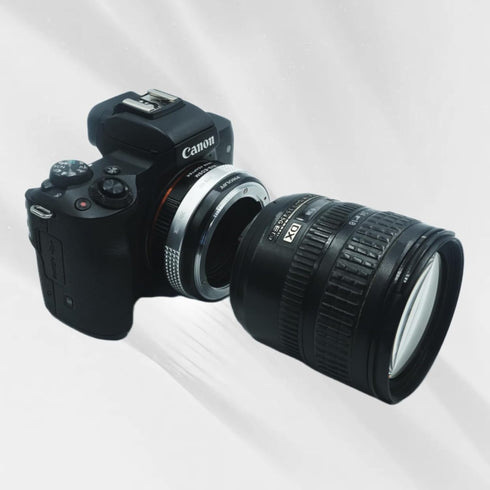 Lens Mount Adapter with Aperture Control Ring for Nikon G F AI AIS D AFS Lens to Canon EF-M (EOS M) Camera