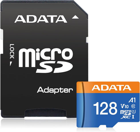ADATA 128GB 10 V10 A1 100 (AUSDX128GUICL10A1-RA1) Premier MicroSDHC/SDXC UHS-I Class Memory Card with Adapter Read up