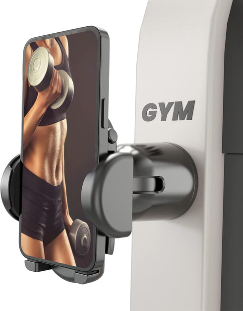 MiiKARE Gym Accessory Magnetic Phone Holder, Universal Magnetic Phone Mount for Gym, 360-Degree Adjustable