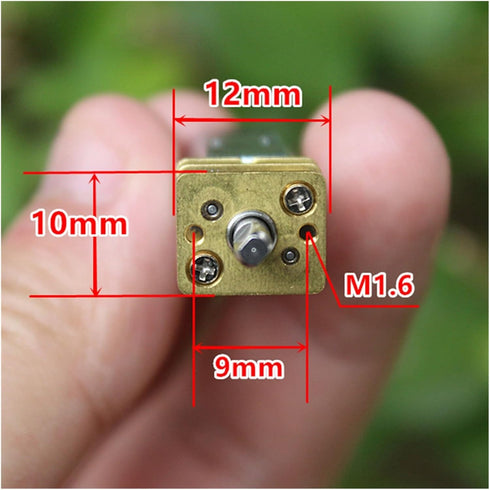 ADPVRLUQ 2 N30 3V 5V 6V 31RPM 12mm Pcs Miniature Gear Motor DC Slow Speed Mini Full Metal Gearbox Gear Reducer Motor