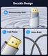 Display Port to HDMI 4K Adapter, Braided DP Male to HDMI Female Converter for PC Dell HP Laptop and Monitor