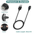 Kissmart Charger for Garmin Venu Sq 2/2/2 Plus/2S/3/3S - Charging Cable Cord with Green Anti Dust Plug (2Pack, 3.3ft)