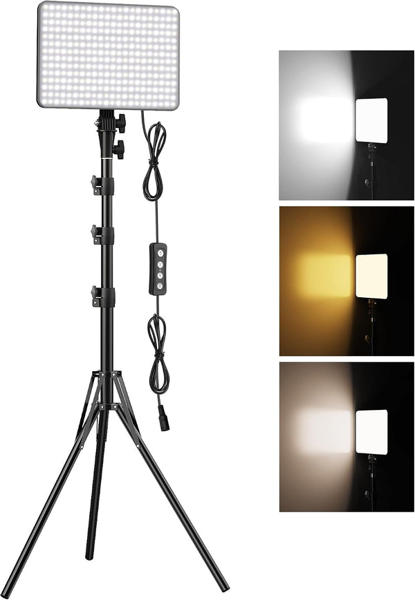 Anautin 30W Upgraded Photography Lighting Kit, 1-Pack LED Video Lighting for Video Recording,