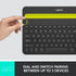 Logitech K480 Wireless Multi-Device Keyboard for Windows, macOS, iPadOS, Android, Bluetooth, Compact (Black)
