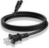 Meliya 2 Prong TV Power Cord Compatible with Samsung, LG, TCL, Sony, Apple,