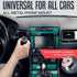 Universal Car Phone Mount Magnetic, All-Metal iPhone Holder for Any Smartphone or GPS, One-Handed Cell Phone