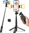 Kinwald 3-in-1 Phone Tripod with LED Lights & Remote, Extendable Selfie Stick Tripod
