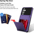 Wallet Case for Samsung Galaxy A54 5G, 4-Card Holder Slot, Shockproof Hybrid Heavy Duty Protection, Purple