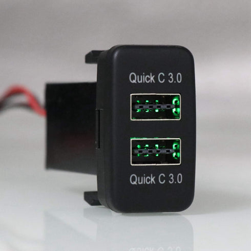 QC3.0 Dual USB Power Socket Quick Charge Car Charger USB Adapter for Smart Phone PDA Android GPS