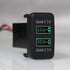 QC3.0 Dual USB Power Socket Quick Charge Car Charger USB Adapter for Smart Phone PDA Android GPS