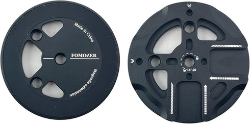 FOMOZER Magnetic Tripod Mount Adapter with 1/4" Threads & Multi-Angle Arri Holes, MagSafe
