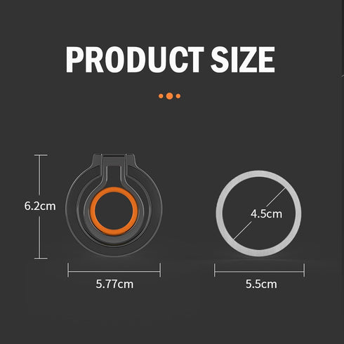 NTidea 360 16/15/14/13/12/11 Thin Fit for MagSafe Phone Grip Ring Holder Rotation Ring Compatible with Popsocket