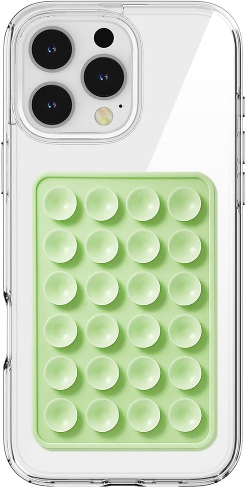 PKYAA Silicone Suction Phone Case Mount, Silicon Sticky Grip, Adhesive Accessory for Smartphones,