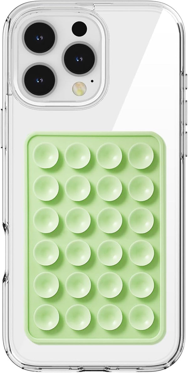 PKYAA Silicone Suction Phone Case Mount, Silicon Sticky Grip, Adhesive Accessory for Smartphones,