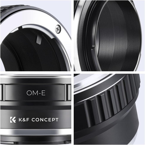 K&F Concept Lens Mount Adapter for Olympus OM Lens to Sony NEX (E-Mount) Camera Body