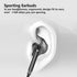 Wired Earbuds with Microphone, Volume Control Earphones for Workout Sports Exercise Jogging Gym, Compatible with