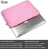 Naukay 15.6 Inch Laptop Sleeve, Resistant Neoprene Notebook Computer Pocket Case, Pink