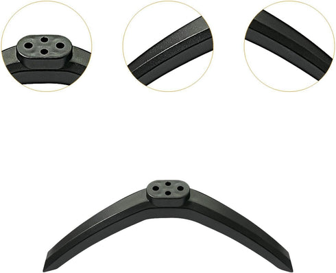 Moyeetings 2Pcs Set 43 Inch TV Feet Base Replacement Anti-Slip with Screws Easy Installation Lightweight TV Accessories