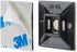 XHF 100 PCS 1.1" Black Self Adhesive Cable Zip Tie Mounts for Wire Management and Organization