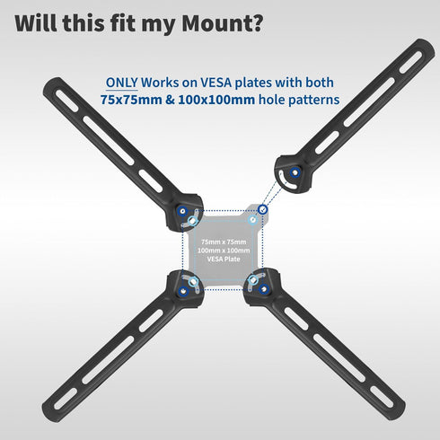 VIVO Steel VESA Mount Adapter Plate Brackets for LCD Screens, Conversion Kit for VESA up to 400x400mm