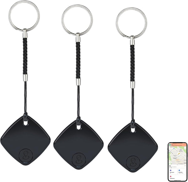 Key Finder, Bluetooth Tracker Locator, Works with Apple Find My (iOS Only), Smart Tag Item Finder with Key Chain for